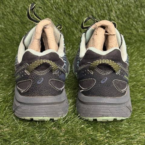 Asics Gel Venture 6 Womens Size 7.5 Black Teal Trail Running Hiking Shoes photo 4