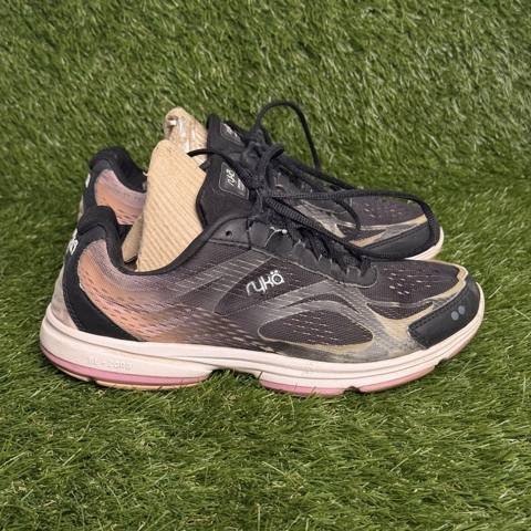 Ryka Devo Plus 2 Womens Size 7 M Pink Black Re-Zorb Running Shoes Sneakers