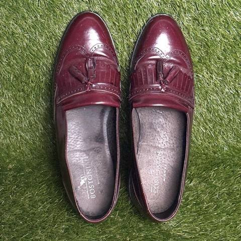 Vintage Bostonian Tassel Loafers Mens Size 11 Burgundy Leather USA Made photo 6