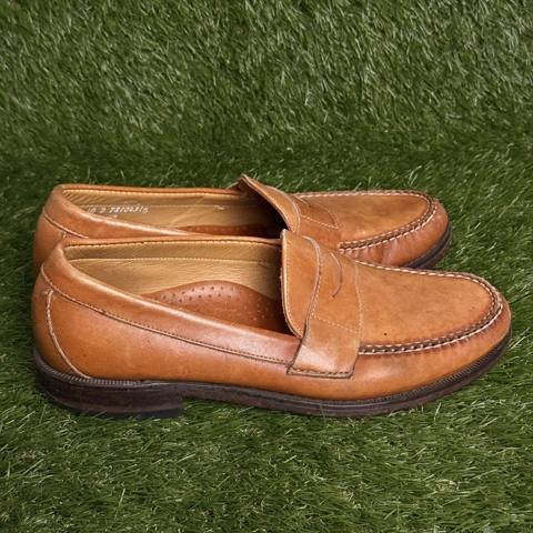 Brooks Brothers Penny Loafers Mens Size 10 D Tan Leather Hand Sewn Dress Shoes photo 2