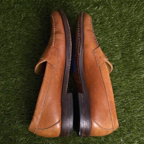 Brooks Brothers Penny Loafers Mens Size 10 D Tan Leather Hand Sewn Dress Shoes photo 4