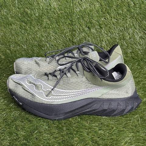 Saucony Endorphin Pro 4 Mens Size 14 Olivine Green Black Carbon Marathon Shoes photo 3