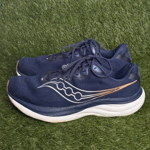 Saucony Ride 19 Mens Size 12 Wide Blue Athletic Running Walking Shoes S21056-105 photo 4