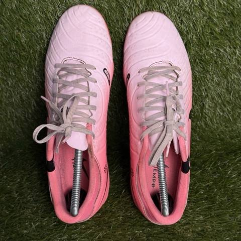 Nike Tiempo Legend 10 Mens Size 8.5 Pink Black Firm Ground Soccer Cleats photo 6