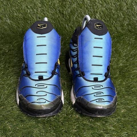 Nike Air Max Plus GS Boys Size 7Y Blue Black Yellow Youth Sneakers BV7426-003 photo 2