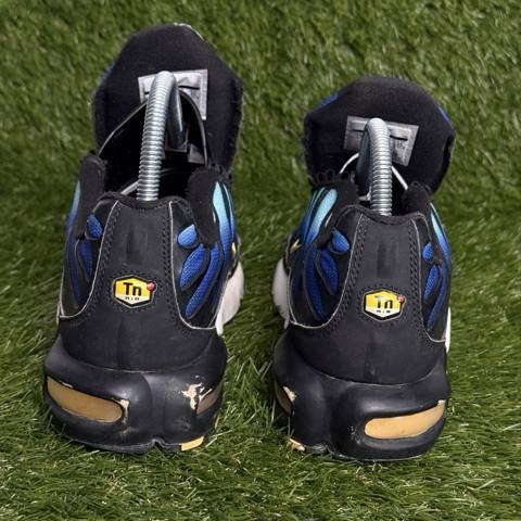 Nike Air Max Plus GS Boys Size 7Y Blue Black Yellow Youth Sneakers BV7426-003 photo 4