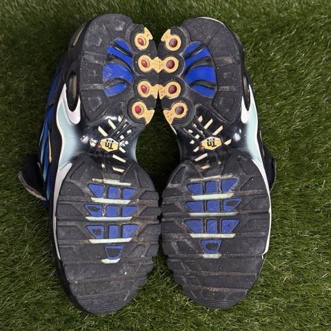 Nike Air Max Plus GS Boys Size 7Y Blue Black Yellow Youth Sneakers BV7426-003 photo 7