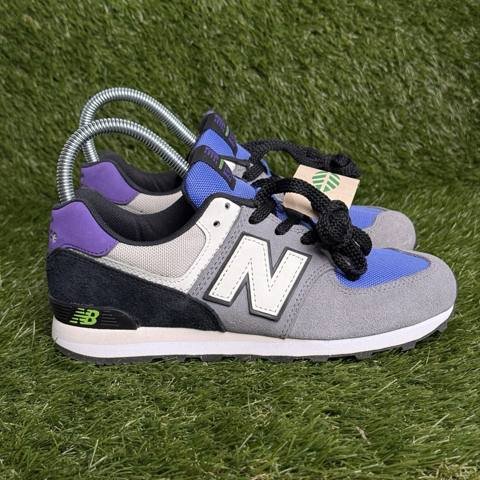 New Balance 574 Boys Size 4.5 Gunmetal Gray Grade School Sneakers GC574CB1