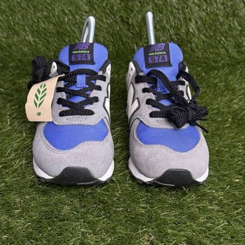 New Balance 574 Boys Size 4.5 Gunmetal Gray Grade School Sneakers GC574CB1 photo 2