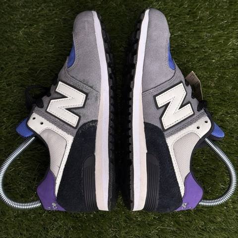 New Balance 574 Boys Size 4.5 Gunmetal Gray Grade School Sneakers GC574CB1 photo 5