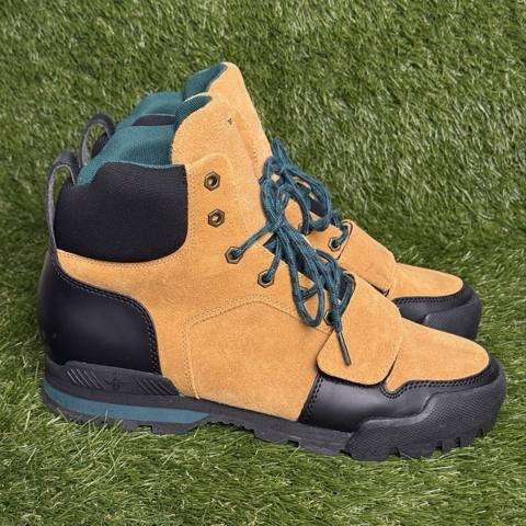 Creative Recreation Hiking Boots Mens Size 9.5 Brown Suede Black Teal High Top photo 4