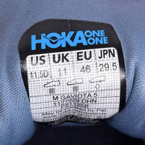 Hoka One One Gaviota 5 Mens Size 11.5 D Blue Stability Running Shoes 1127929 photo 8