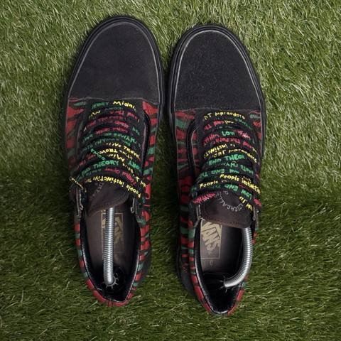 Vans x A Tribe Called Quest Old Skool Mens Size 10.5 Black ATCQ Lyric Laces 2018 photo 6