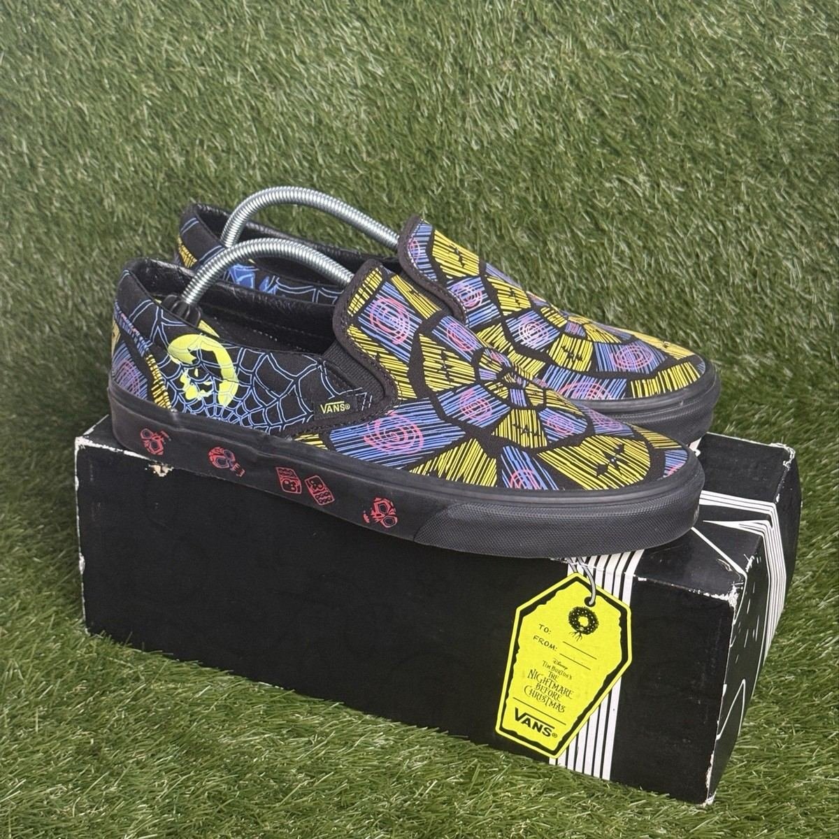 Vans x Disney Nightmare Before Christmas Oogie Boogie Mens Size 11 Slip On Shoes
