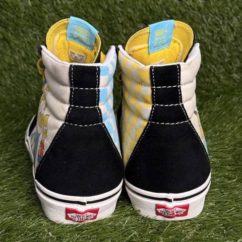 Vans Sk8-Hi The Simpsons Family Mens Size 11 White High Top Sneakers 1987-2020 photo 4