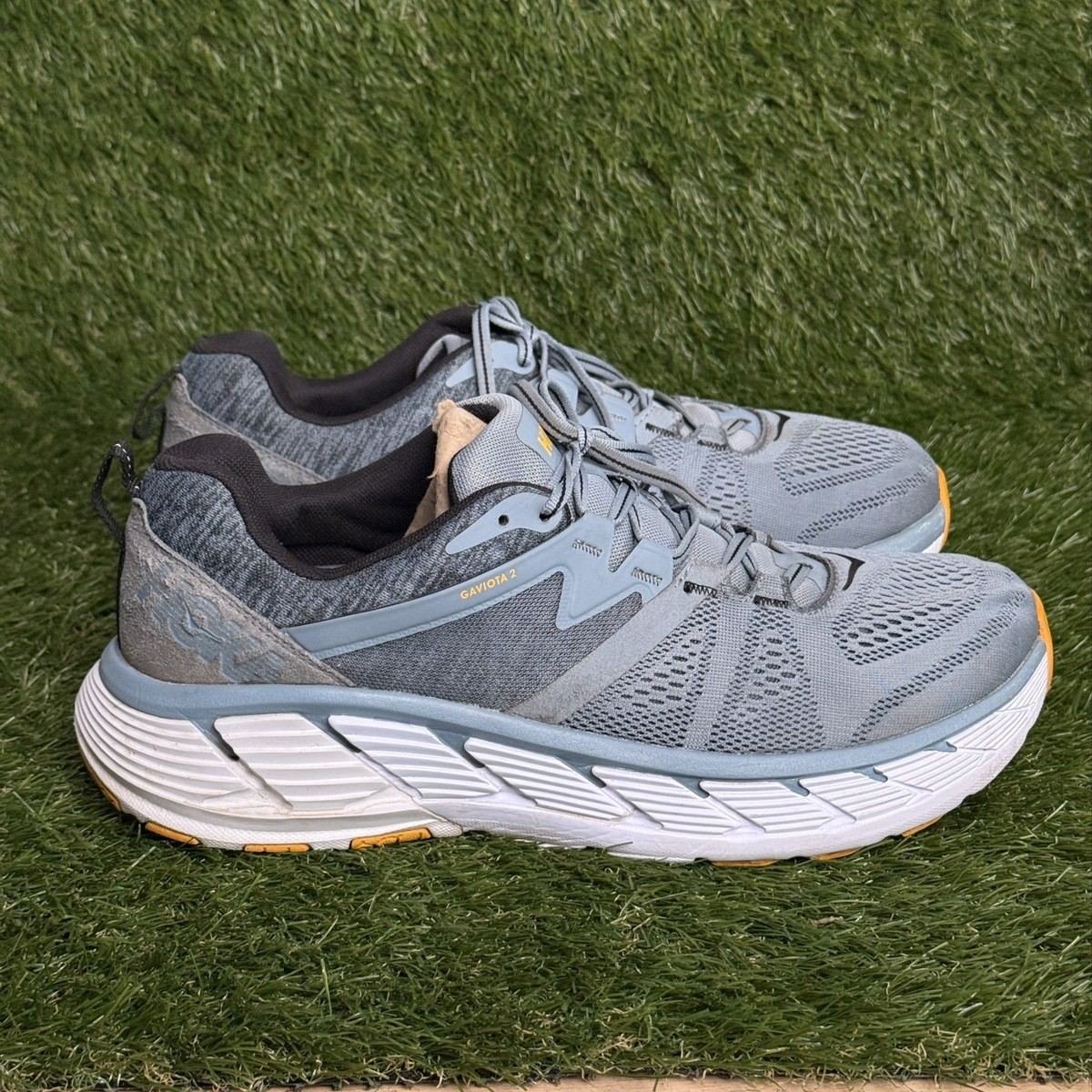 Hoka One One Gaviota 2 Mens Size 11.5 2E Wide Gray Stability Running Shoes