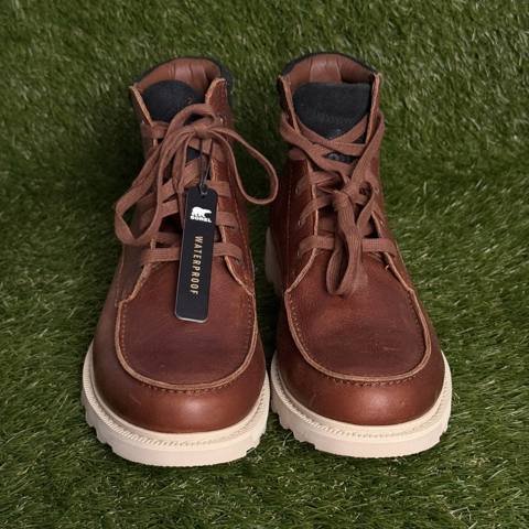 Sorel Madson II Moc Toe Mens Size 9 Tan Tobacco Waterproof Leather Boots photo 2