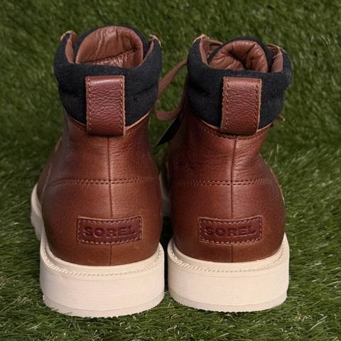 Sorel Madson II Moc Toe Mens Size 9 Tan Tobacco Waterproof Leather Boots photo 4