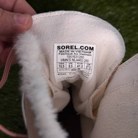 Sorel Explorer II Joan Womens Size 10.5 Pink Gray Suede Waterproof Winter Boots photo 8
