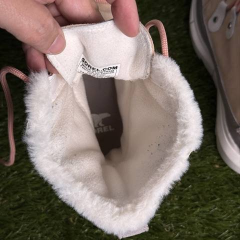 Sorel Explorer II Joan Womens Size 10.5 Pink Gray Suede Waterproof Winter Boots photo 9