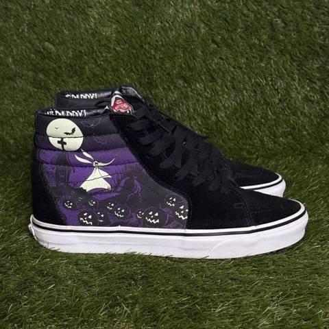 Vans Sk8-Hi Nightmare Before Christmas Jack Skellington Mens Size 10.5 High Top