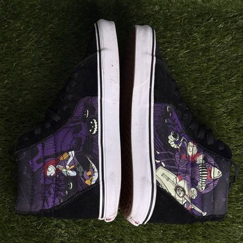 Vans Sk8-Hi Nightmare Before Christmas Jack Skellington Mens Size 10.5 High Top photo 6