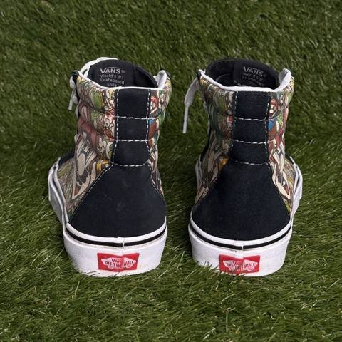 Vans Sk8-Hi Super Mario Bros Mens Size 10.5 Black Graphic High Top Sneakers photo 4