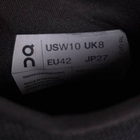 On Cloud Cloudmonster Womens Size 10 Black White Max Cushion Running Shoes photo 2