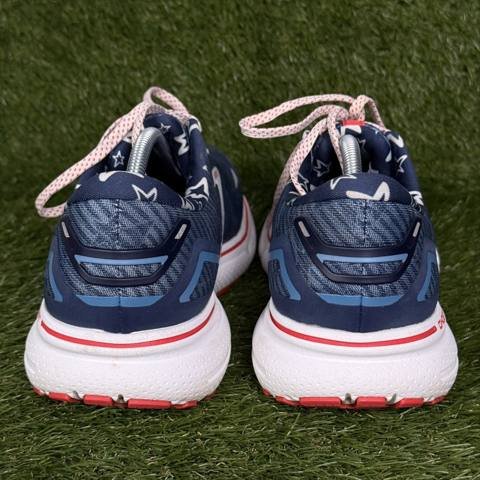 Brooks Ghost 15 Womens Size 12.5 D Red White Blue Stars Stripes Running Shoes photo 4