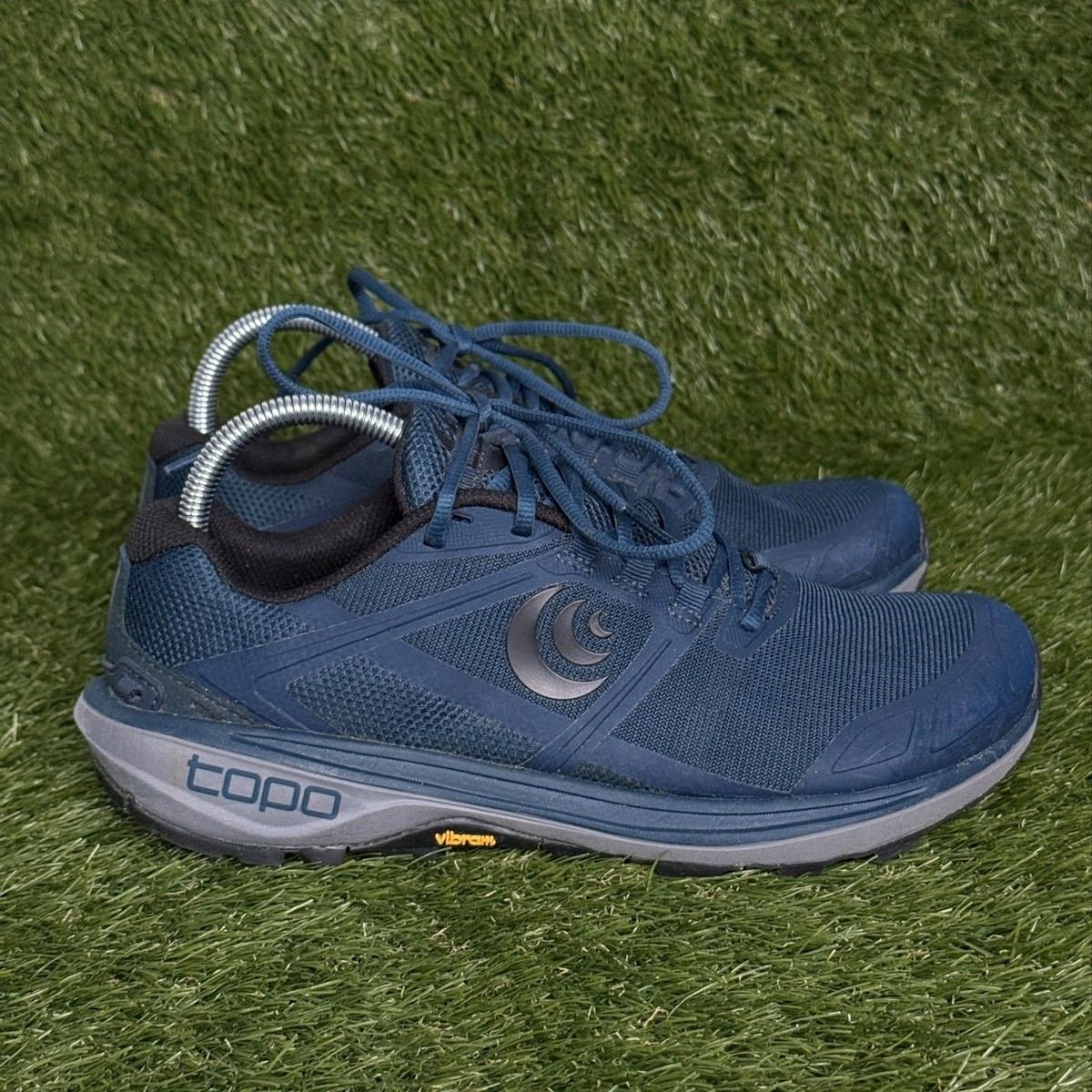 Topo Athletic Terraventure 4 Mens Size 8 Navy Black Trail Running Shoes