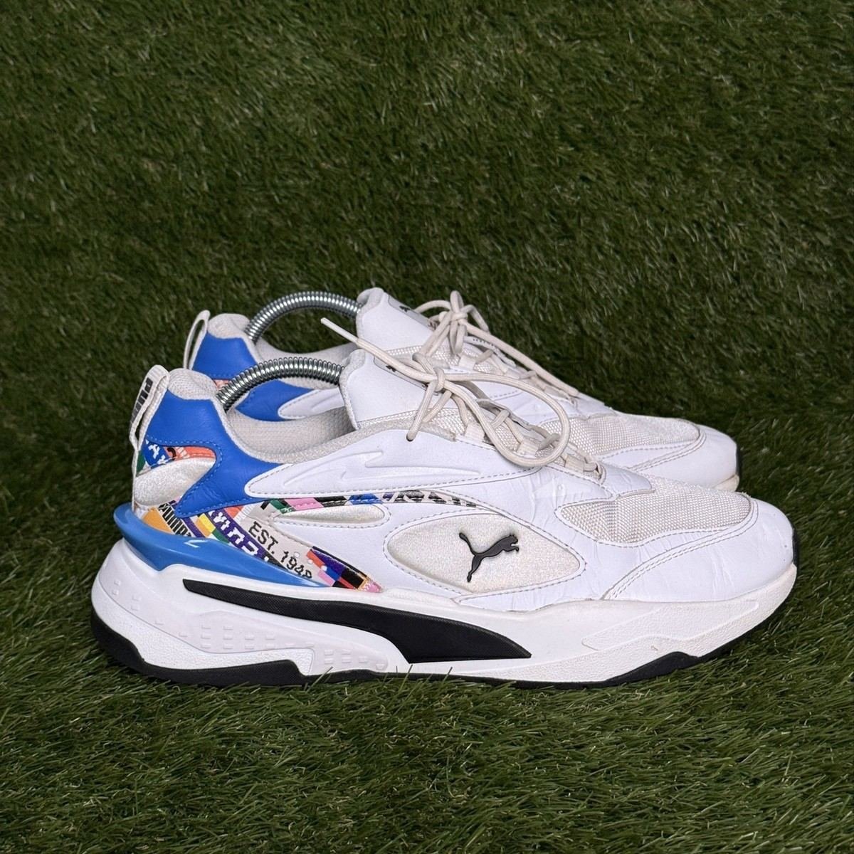Puma RS-Fast Intl Game Mens Size 10.5 White Chunky Running Sneakers Shoes
