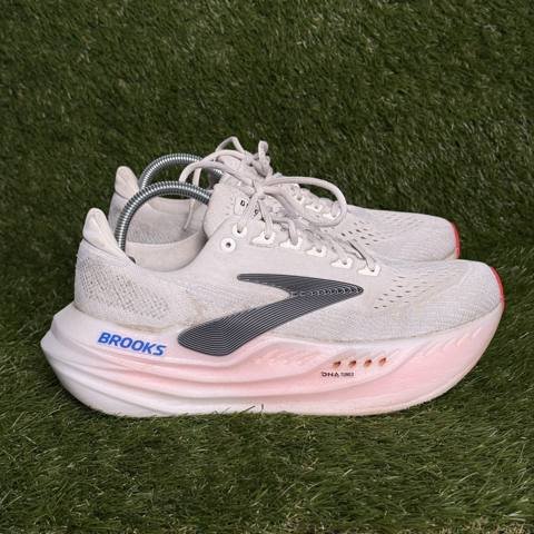 Brooks Glycerin Max Womens Size 11 B White Pink Max Cushion Running Shoes