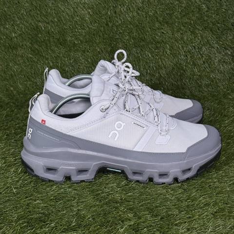 On Cloud Cloudrock Low Waterproof Mens Size 11 Beige Taupe Hiking Shoes