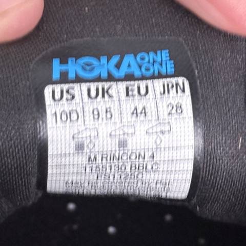 Hoka One One Rincon 4 Womens Size 10 D Triple Black Running Shoes Sneakers photo 2