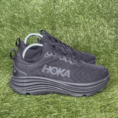 Hoka Gaviota 5 Mens Size 8.5 2E Wide Triple Black Running Walking Shoes