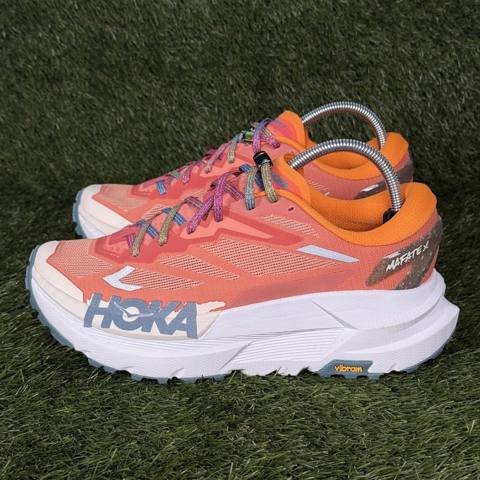 Hoka Mafate X Womens Size 10 B Feldspar Mountain Fog Trail Running Shoes photo 4