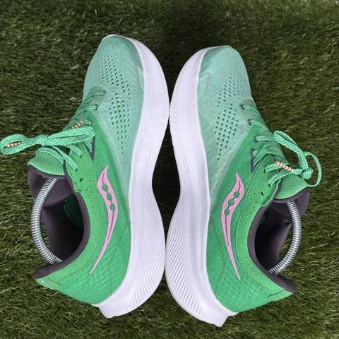 Saucony Ride 16 Womens Size 10.5 Green Pink PWRRUN Running Shoes S10830-25 photo 5