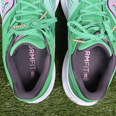 Saucony Ride 16 Womens Size 10.5 Green Pink PWRRUN Running Shoes S10830-25 photo 6