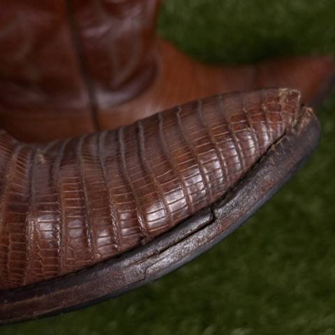 Lucchese Mcreedy Mens Size 9 D Brown Teju Lizard Western Cowboy Boots USA Made photo 7