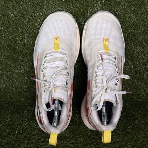 Adidas Avacourt Womens Size 8.5 White Orange Pink Purple Tennis Court Shoes photo 6