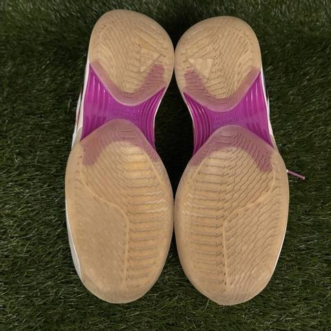 Adidas Avacourt Womens Size 8.5 White Orange Pink Purple Tennis Court Shoes photo 7