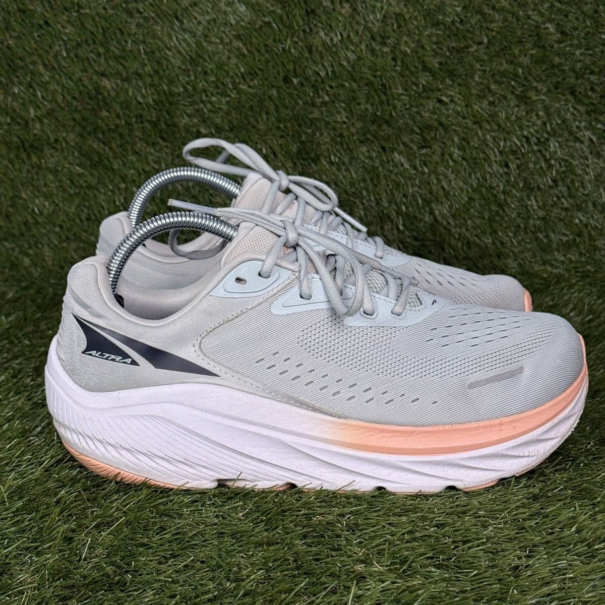 Altra Via Olympus 2 Womens Size 10.5 Gray Peach Max Cushion Road Running Shoes
