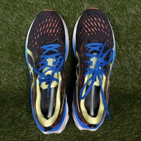 Asics Novablast 2 Mens Size 10.5 Black Blue Orange Running Shoes 1011B192 photo 6