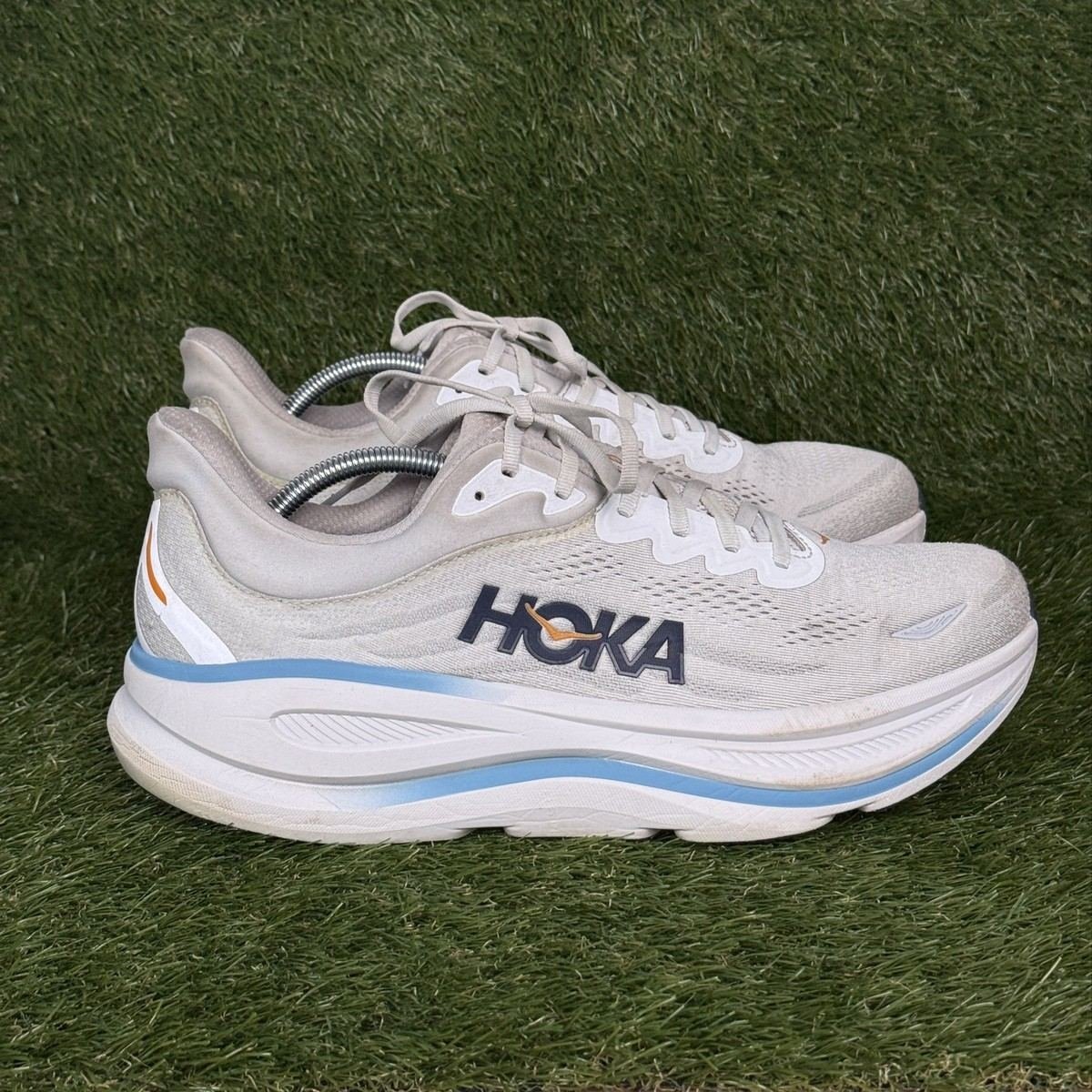 Hoka One One Bondi 9 Mens Size 12.5 D Stardust Cosmic Grey Max Cushion Running