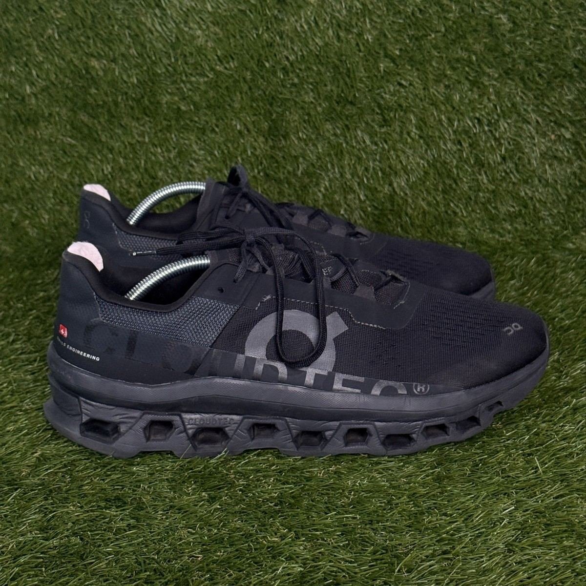 On Cloud Cloudmonster Mens Size 13 Black Max Cushion Running Walking Shoes