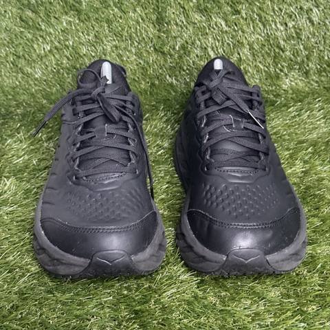 Hoka One One Bondi SR Mens Size 9.5 Black Leather Slip Resistant Work Shoes photo 2