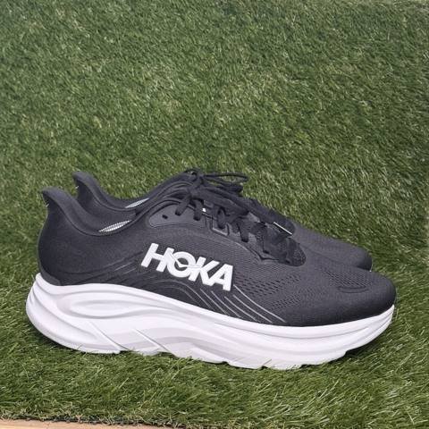 Hoka Clifton 11 Mens Size 13 2E Wide Black White Cushioned Running Shoes 1177538
