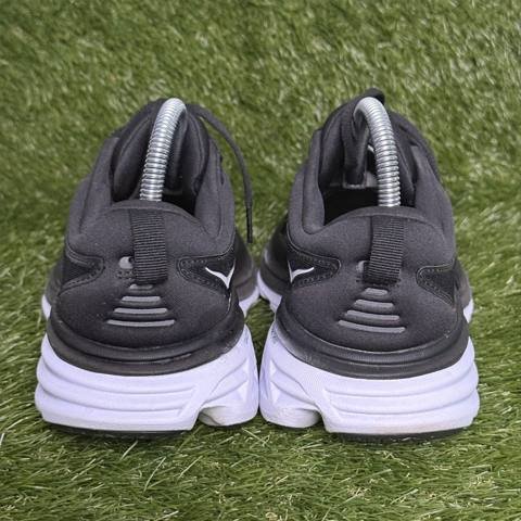 Hoka Bondi 8 Womens Size 7.5 D Wide Black White Max Cushion Running Shoes photo 4