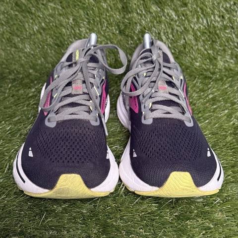 Brooks Adrenaline GTS 23 Womens Size 10.5 B Black Pink Yellow Running Shoes photo 2
