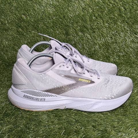 Brooks Adrenaline GTS 24 Mens Size 11 2E Wide Gray Gold Support Running Shoes